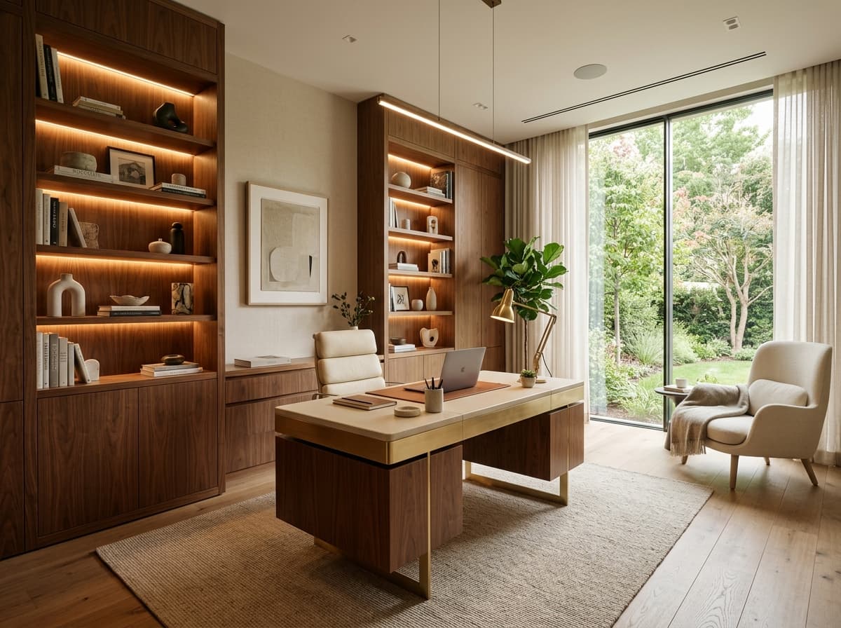 Integrated Study & Home Office Foyer